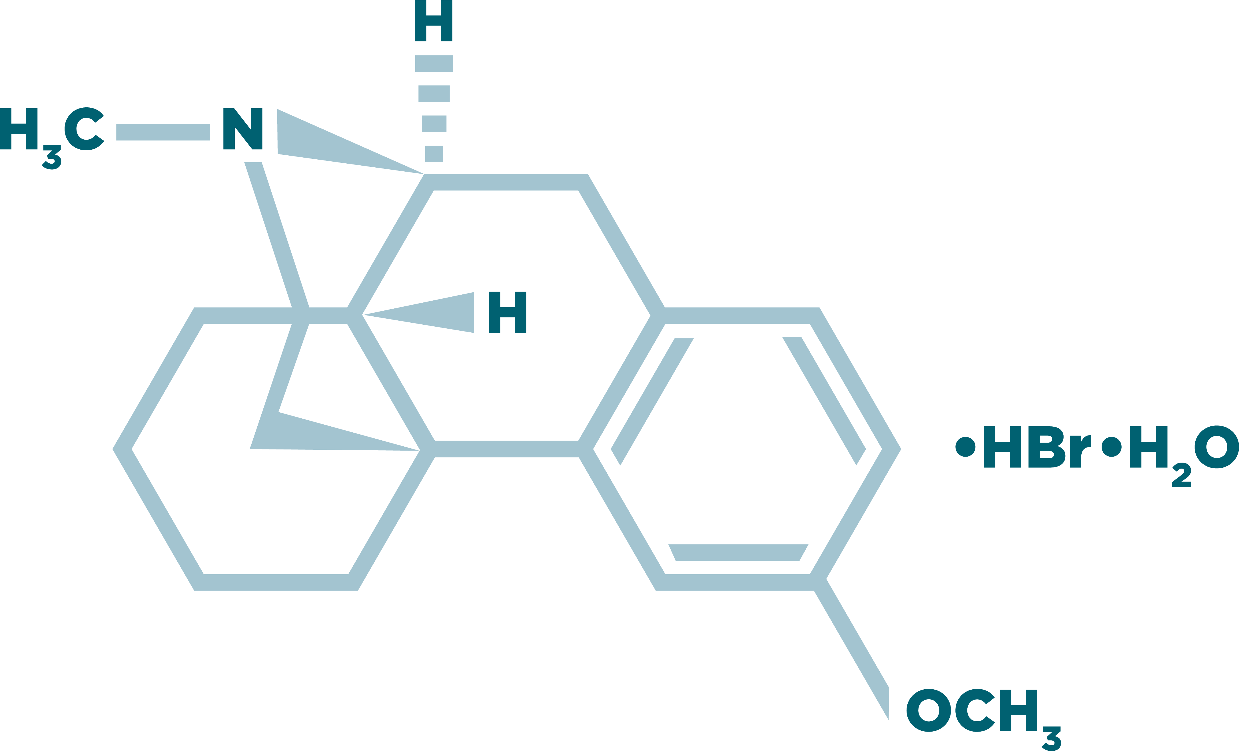 Nuedexta molecule dextromethorphan HBr (20mg)